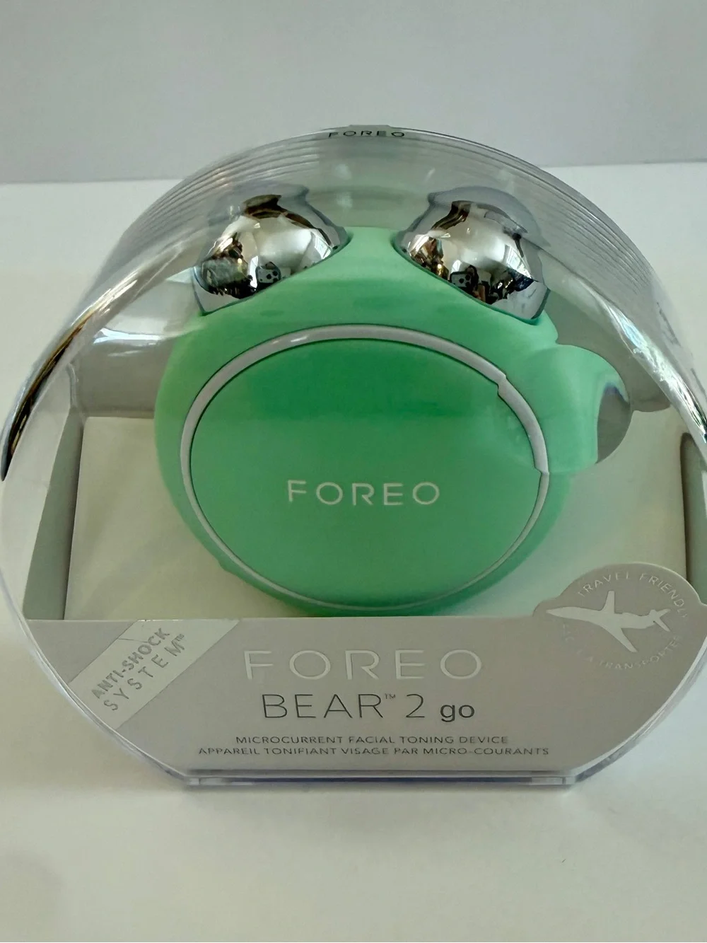 FOREO Bear 2 Go Microcurrent Facial Toning Device - BNIB, Mint Green Colot